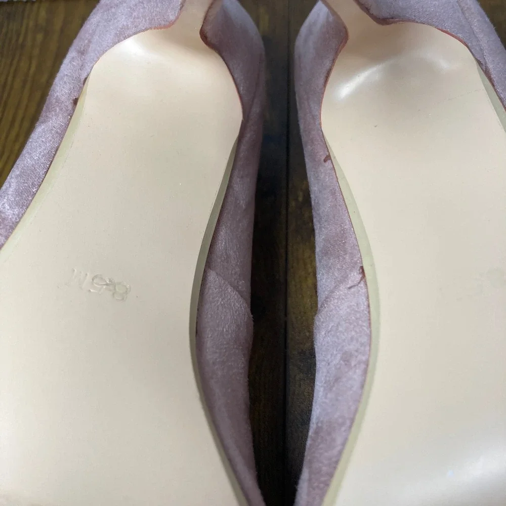 Cushionaire Pink Suede Pointed Toe Stiletto Heels Size 8.5M‎